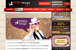 The home page of Posh
