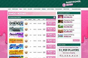 The rich bingo lobby of Paddy Power