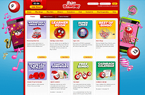 Many promo offers at Sun Bingo